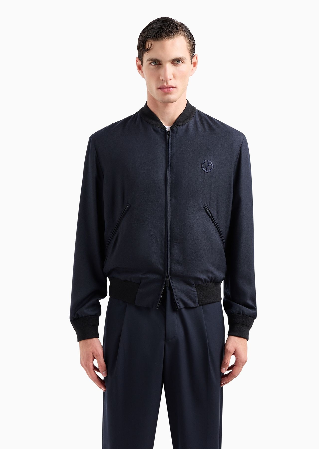 ASV cashmere and silk canvas blouson - 2