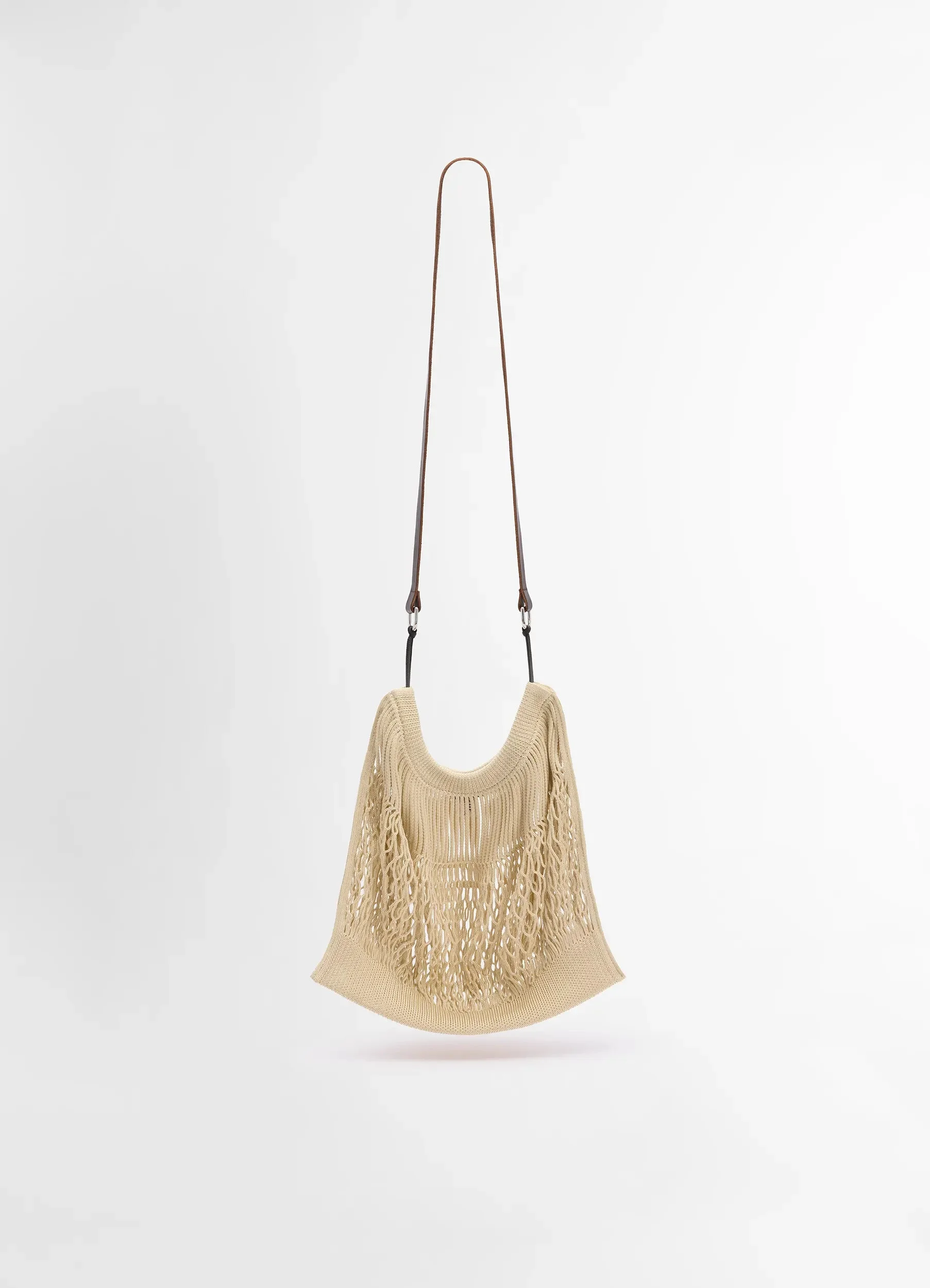 LARGE CROSSBODY FILT NET SHOPPING BAG - 1