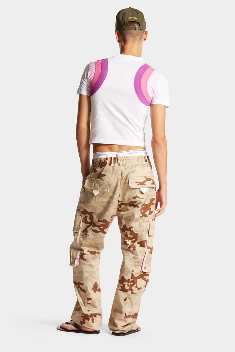 DIAMOND CAMOU CARGO PANTS - 4