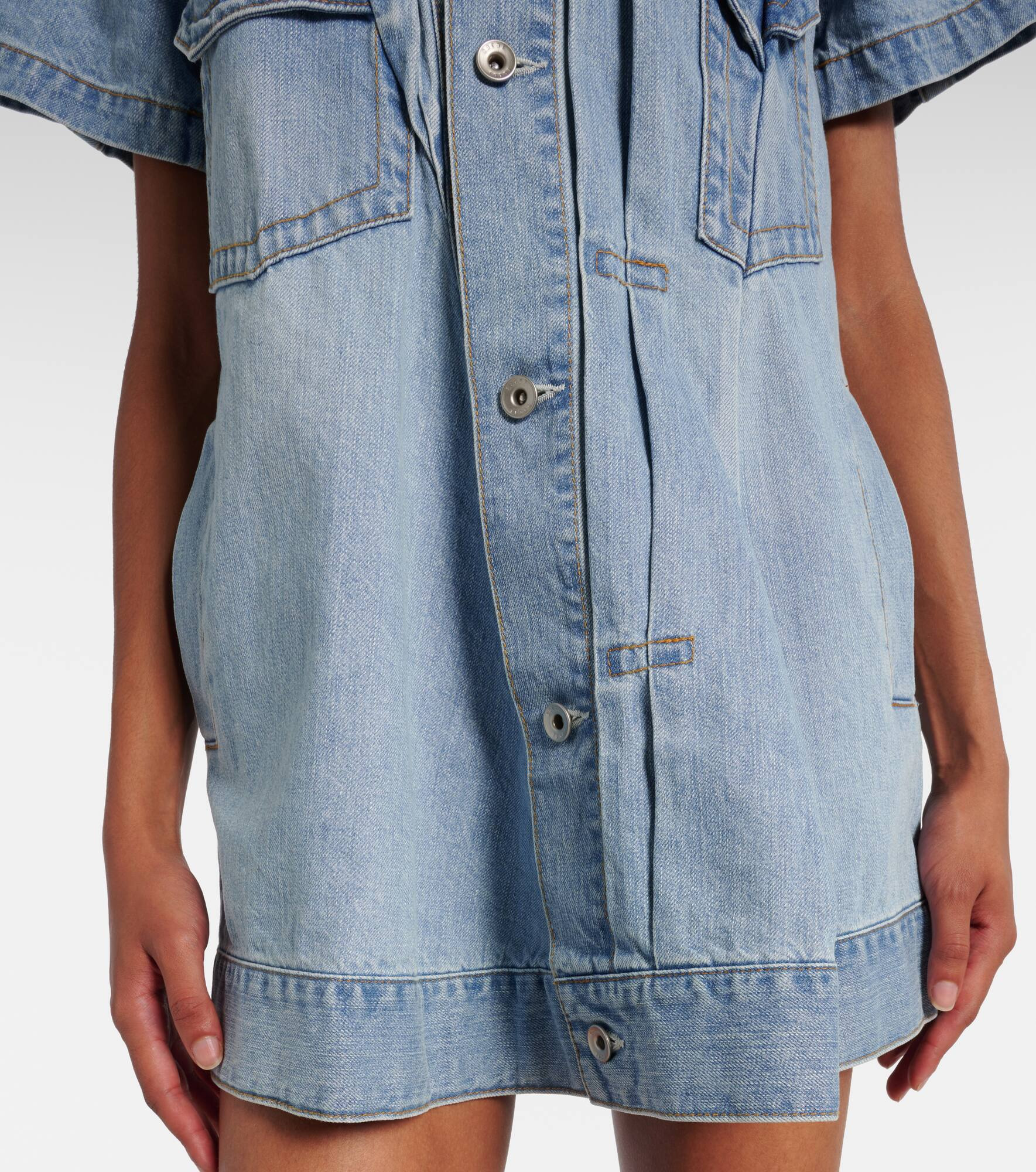 Deconstructed denim minidress - 5