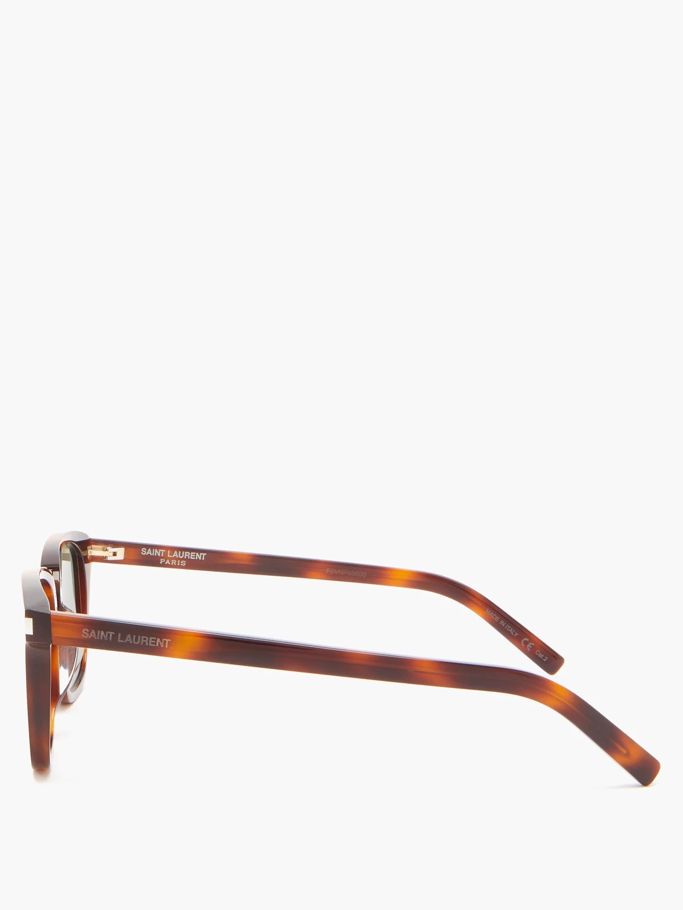 Metal-bridge square acetate sunglasses - 4