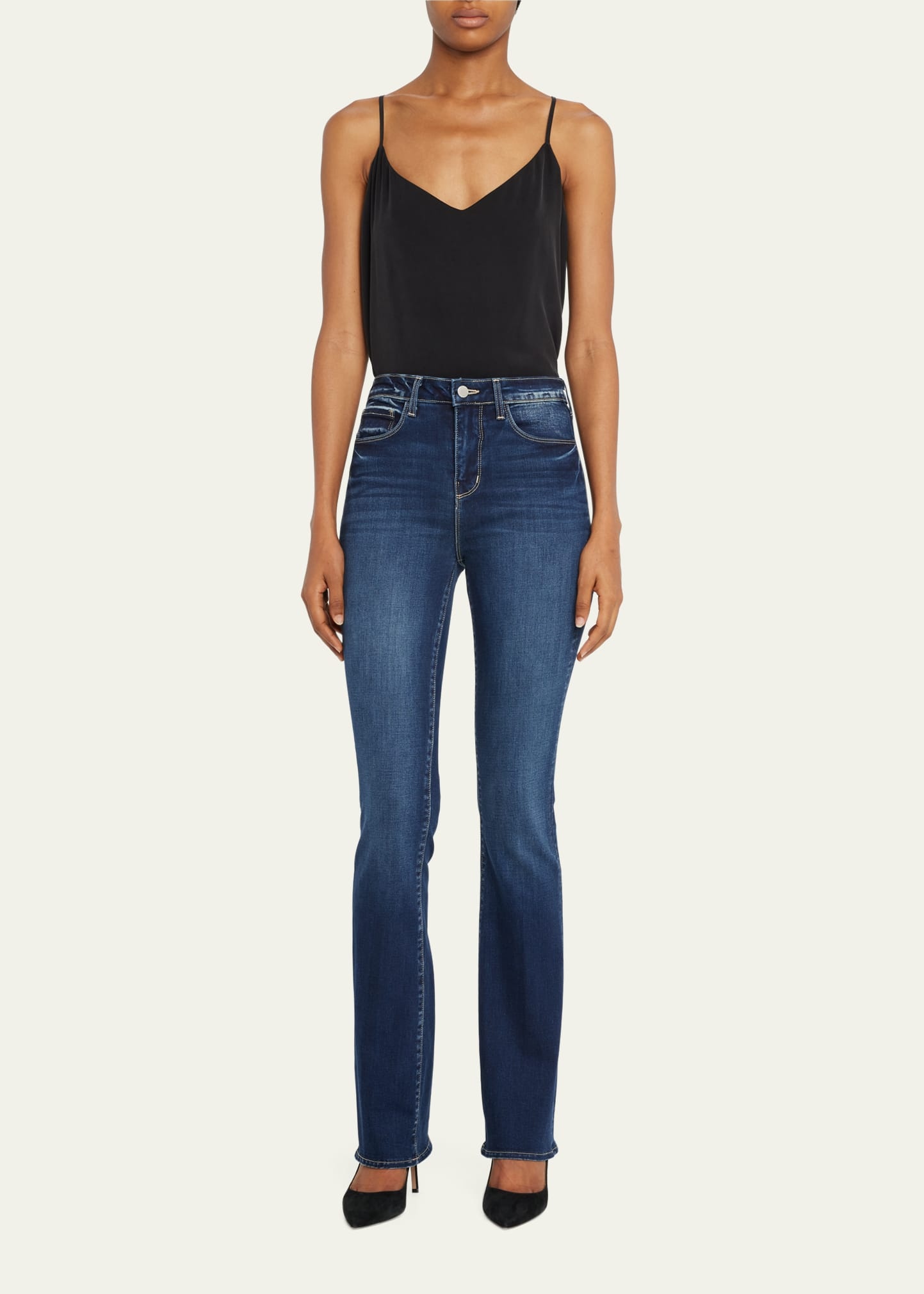 Selma High Rise Baby Bootcut Jeans - 2