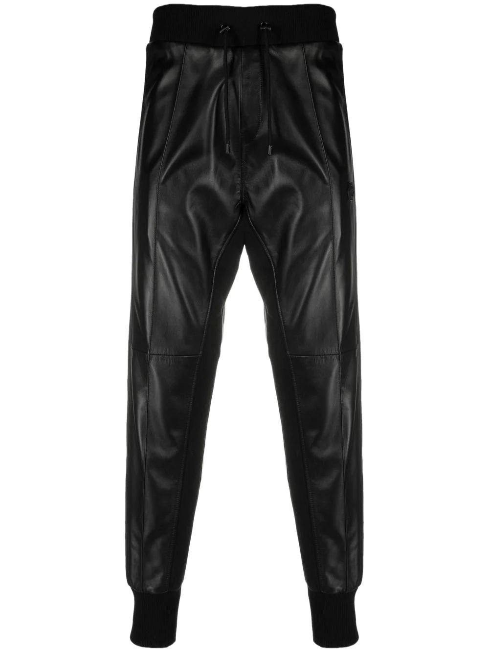 Iconic Plein leather trousers - 1