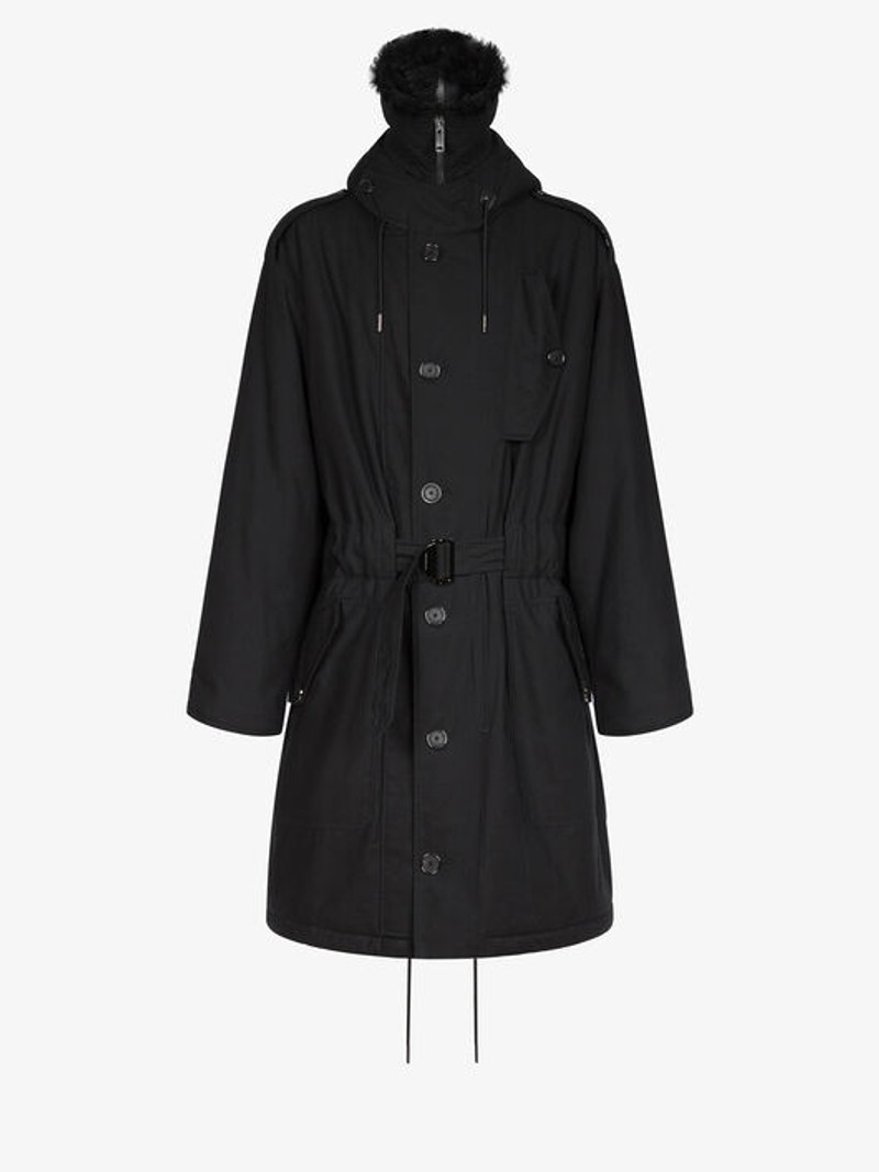 HOODED PARKA IN SHEEP LINING 7