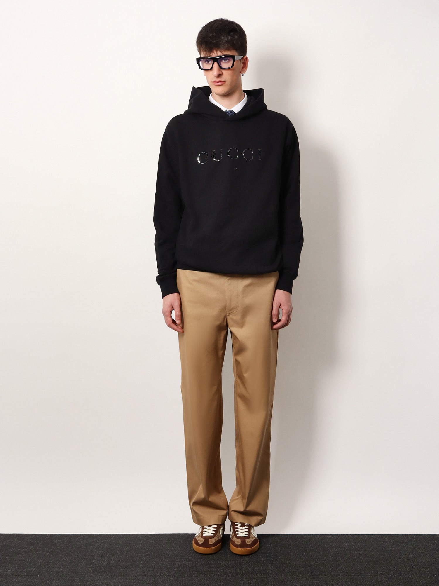 Gucci Men Cotton Sweatshirt With Frontal Logo - 2