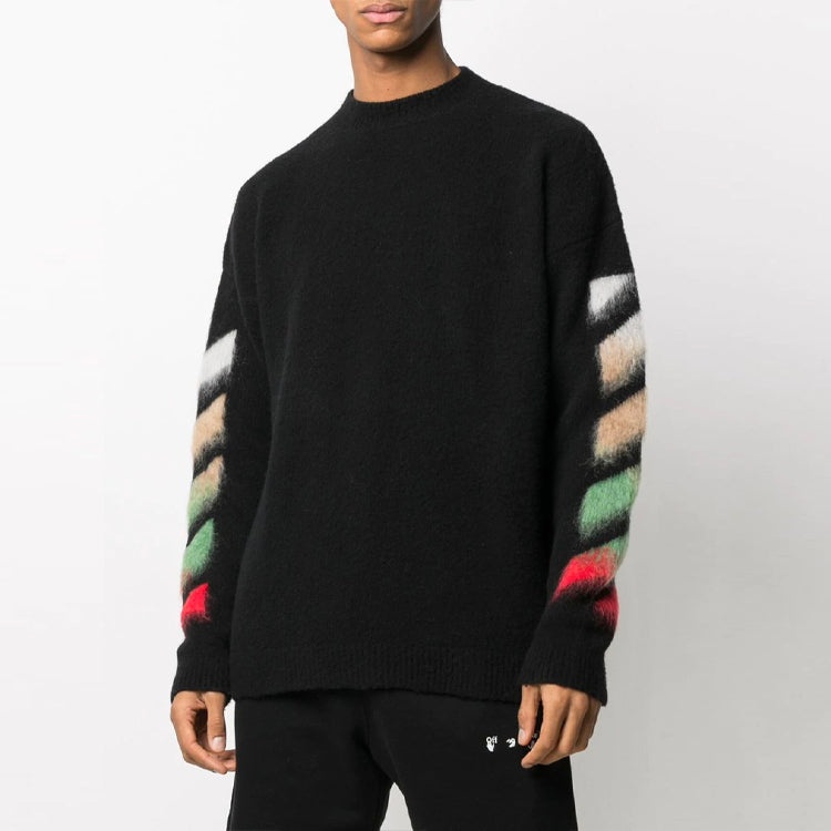 Off-White SS21 Classic Round Neck Loose Black OMHA036R21KNI0011084 - 2