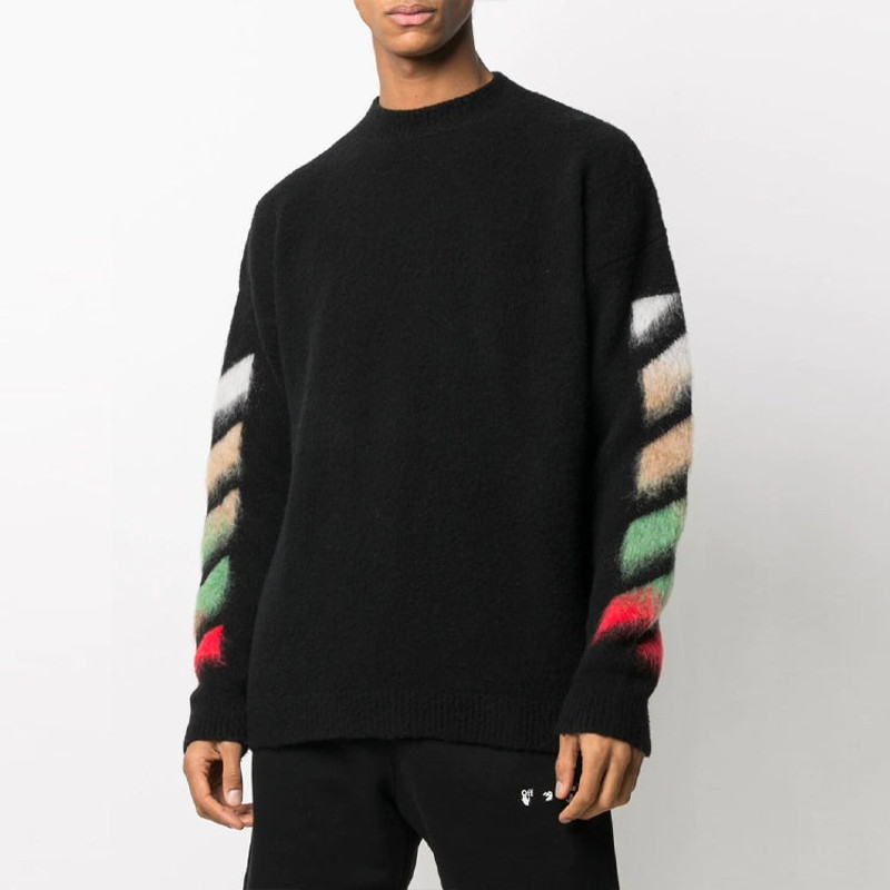 Off-White Off-White SS21 Classic Round Neck Loose Black OMHA036R21KNI0011084 outlook