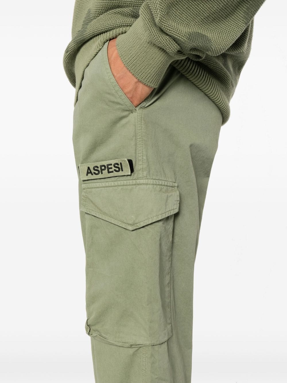 logo-appliquÃ© cargo pants - 5