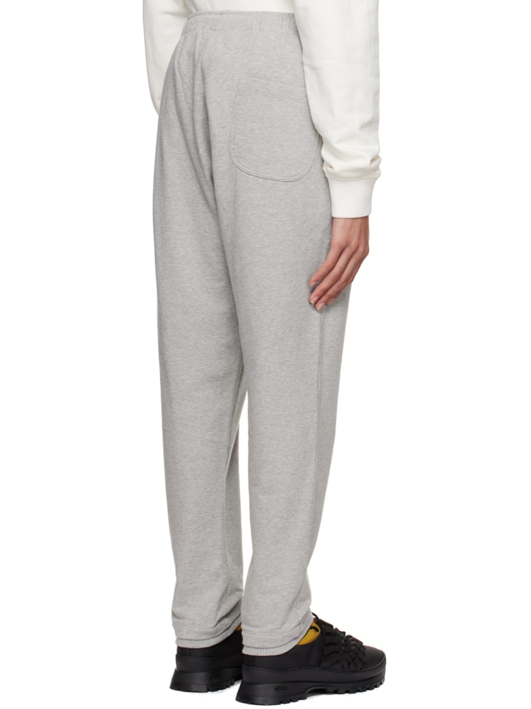 Gray Embroidered Lounge Pants - 3