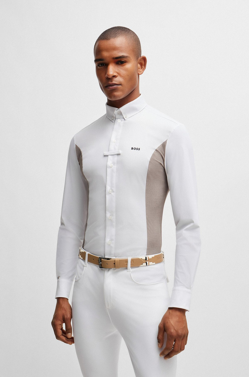 EMBROIDERED PATTERN을 가진 EQUESTRIAN POLO 벨트 4
