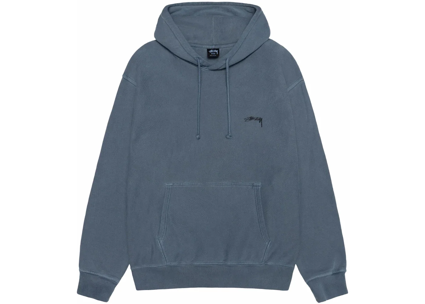 Stussy Smooth Stock Pigment Dyed Hoodie Navy - 1