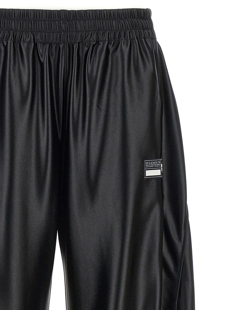 T By Alexander Wang Logo Label Trousers - 3