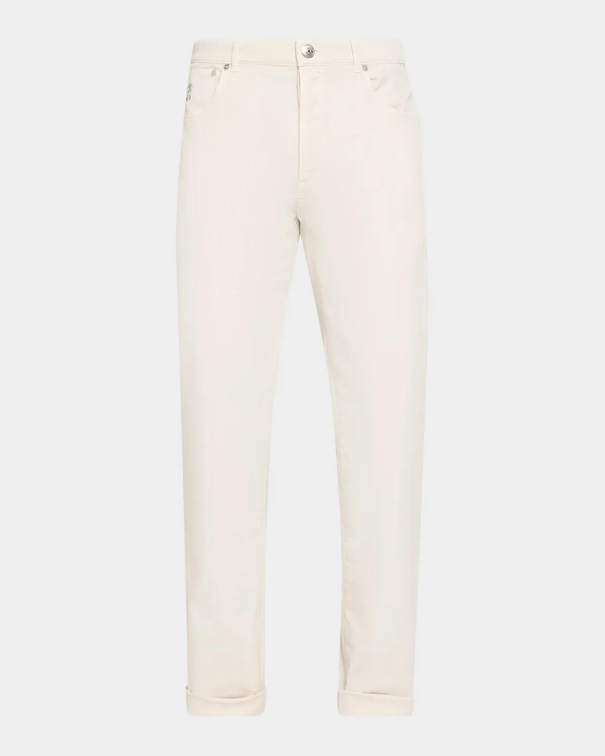Men's Straight Fit Stretch Five-Pocket Pants - 1
