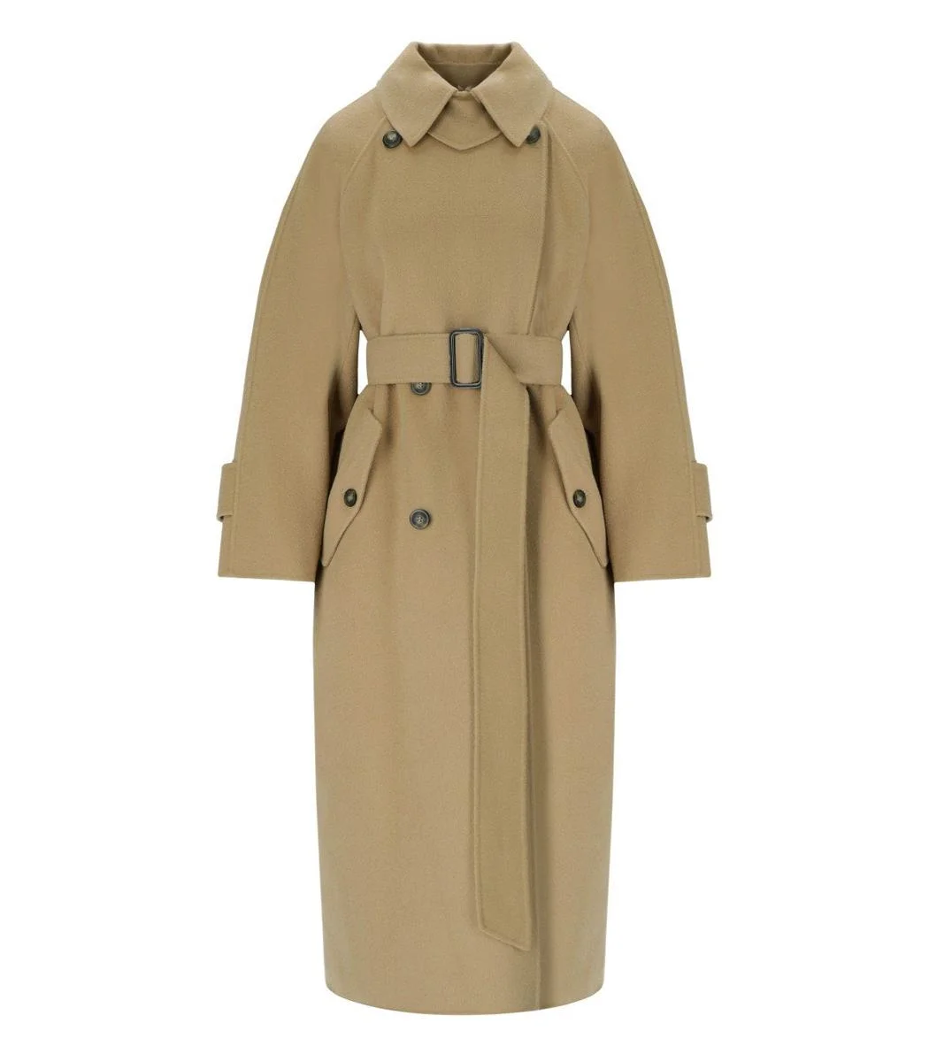 Weekend Max Mara Cadine Camel Belted Coat - 1