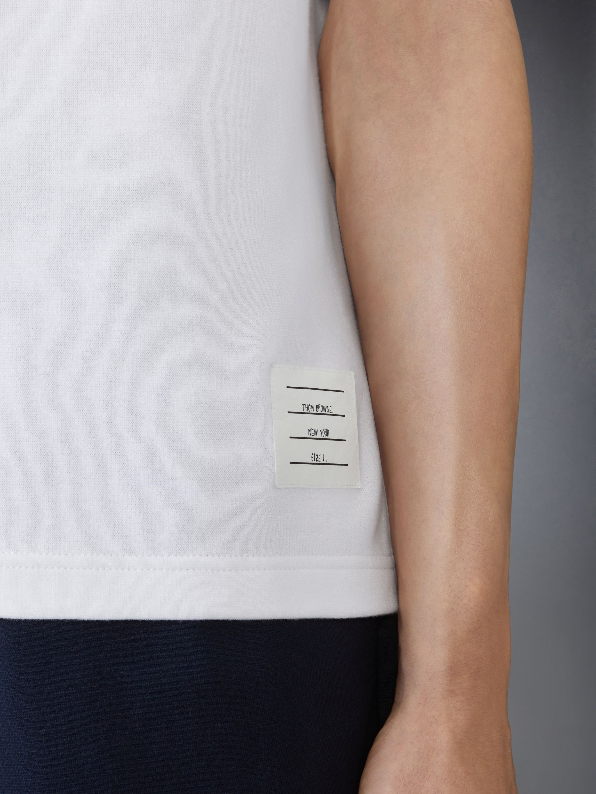 Thom Browne Cotton Rugby Short Sleeve Tee | REVERSIBLE