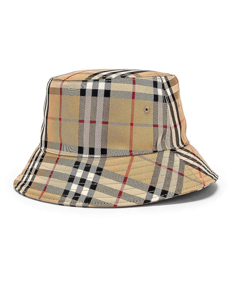 Heavy Cotton Check Bucket Hat - 2