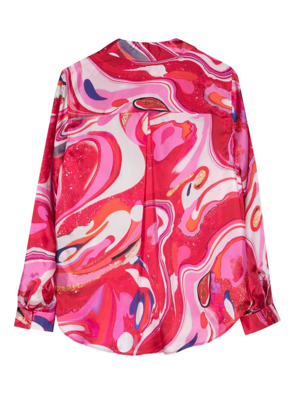 Tyler abstract-pattern silk shirt - 2