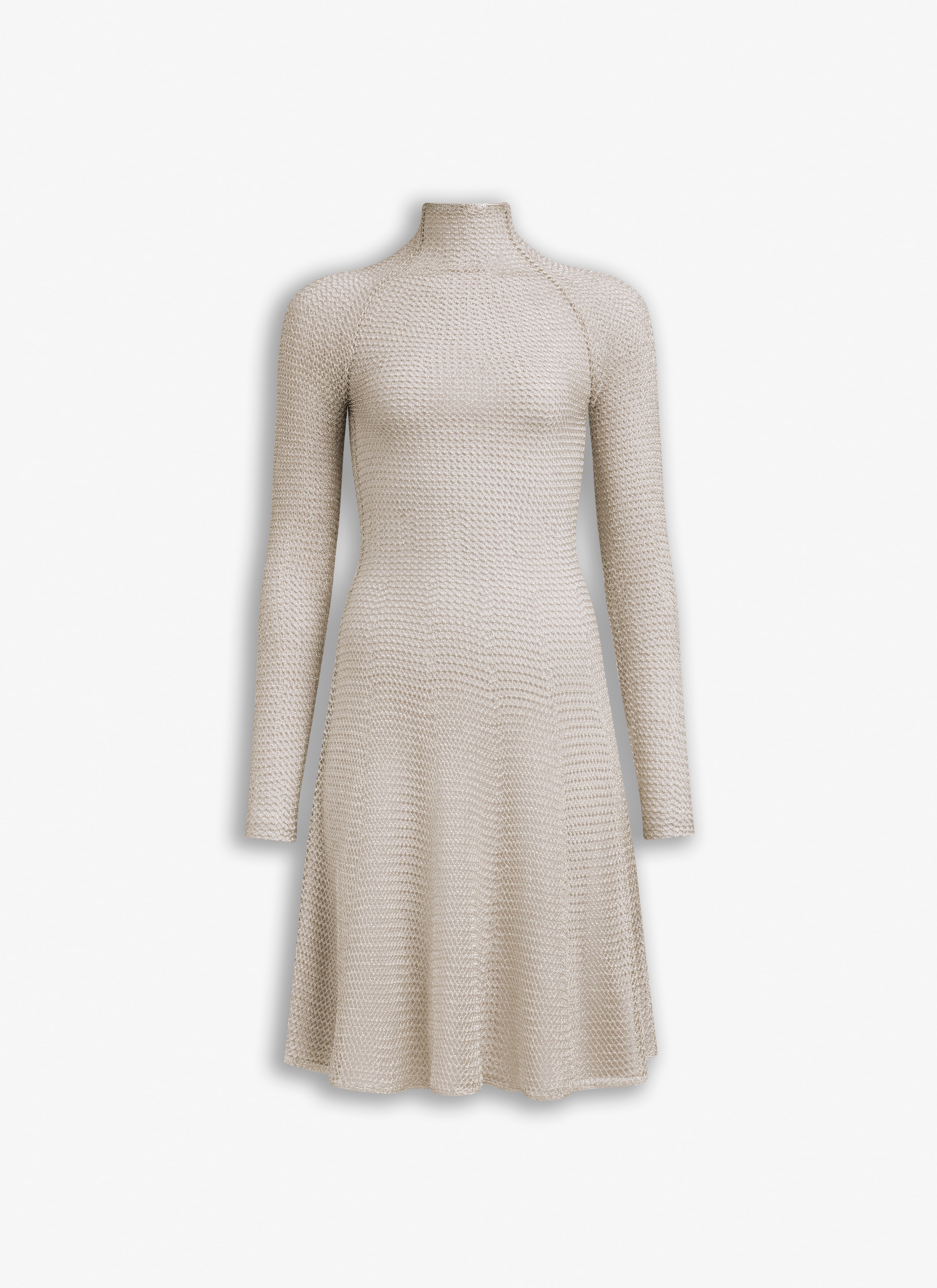 MESH KNIT SHORT DRESS - 6