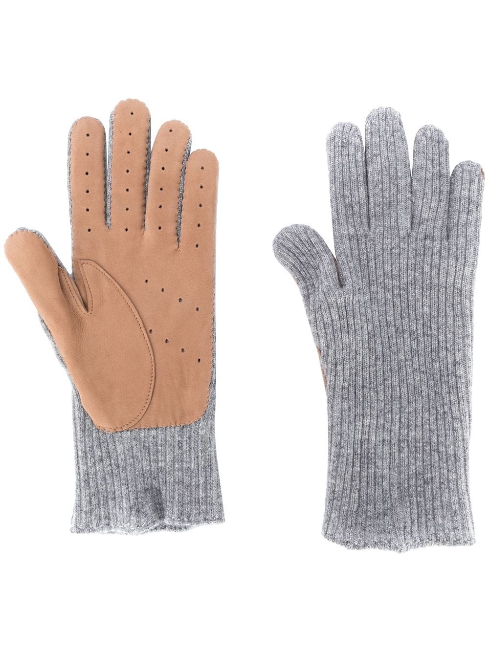 fine knit gloves - 1