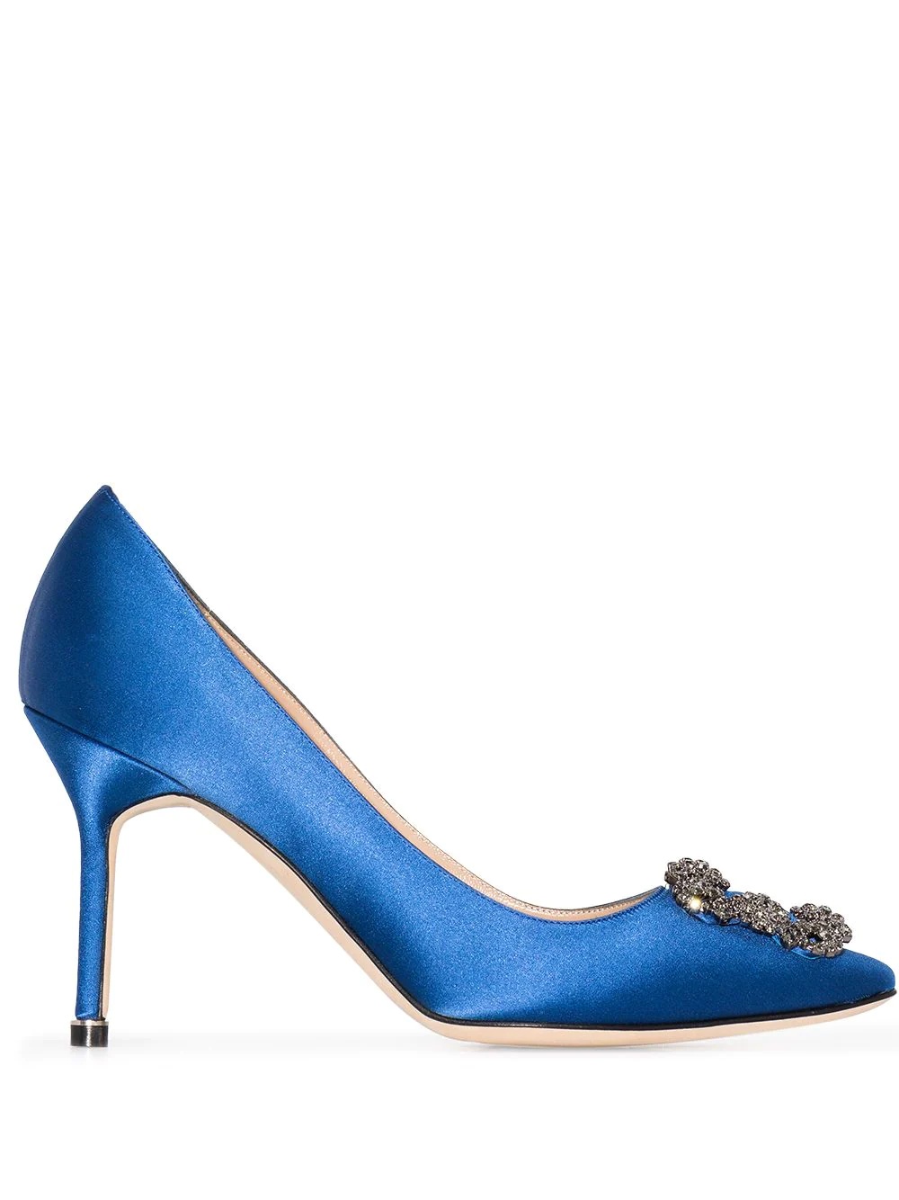 blue hangisi 90 satin pumps - 1