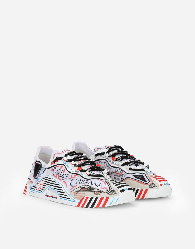 Mixed-materials Milano NS1 slip-on sneakers - 2