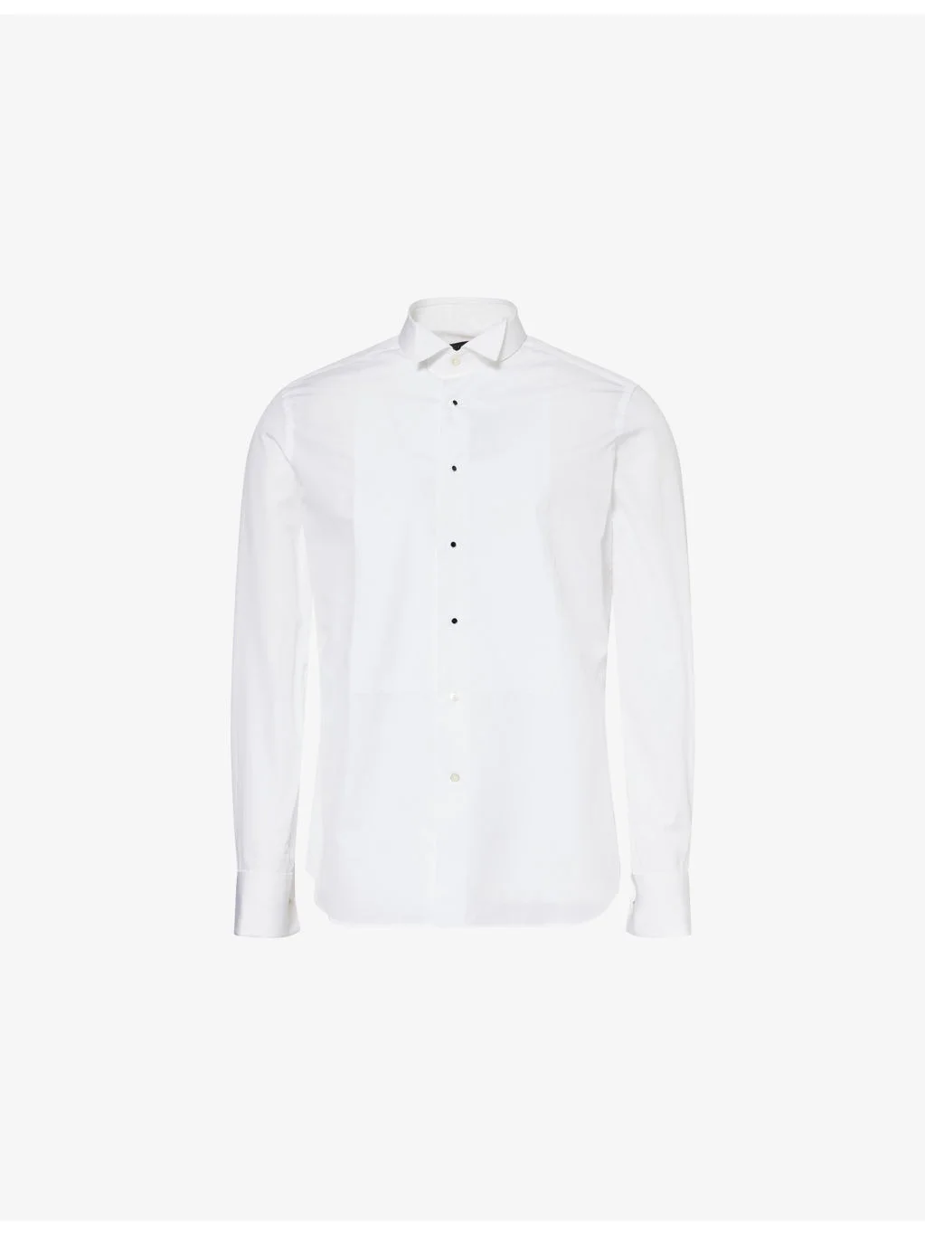 Bib Front Regular-Fit Cotton Tuxedo Shirt - 1