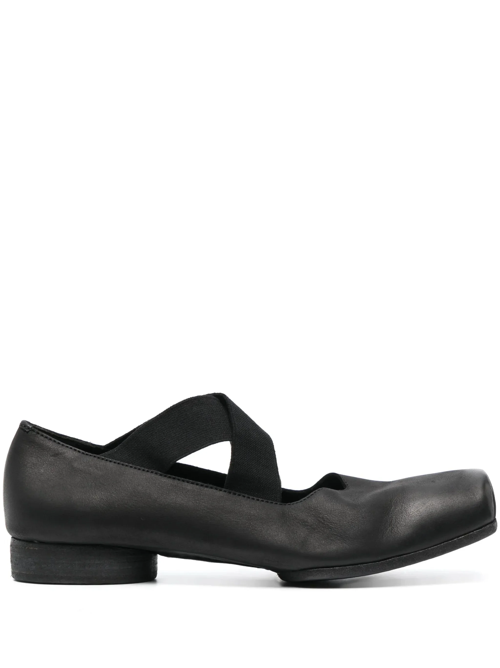 Uma Wang 23mm Square-toe Leather Ballerina Shoes - 1