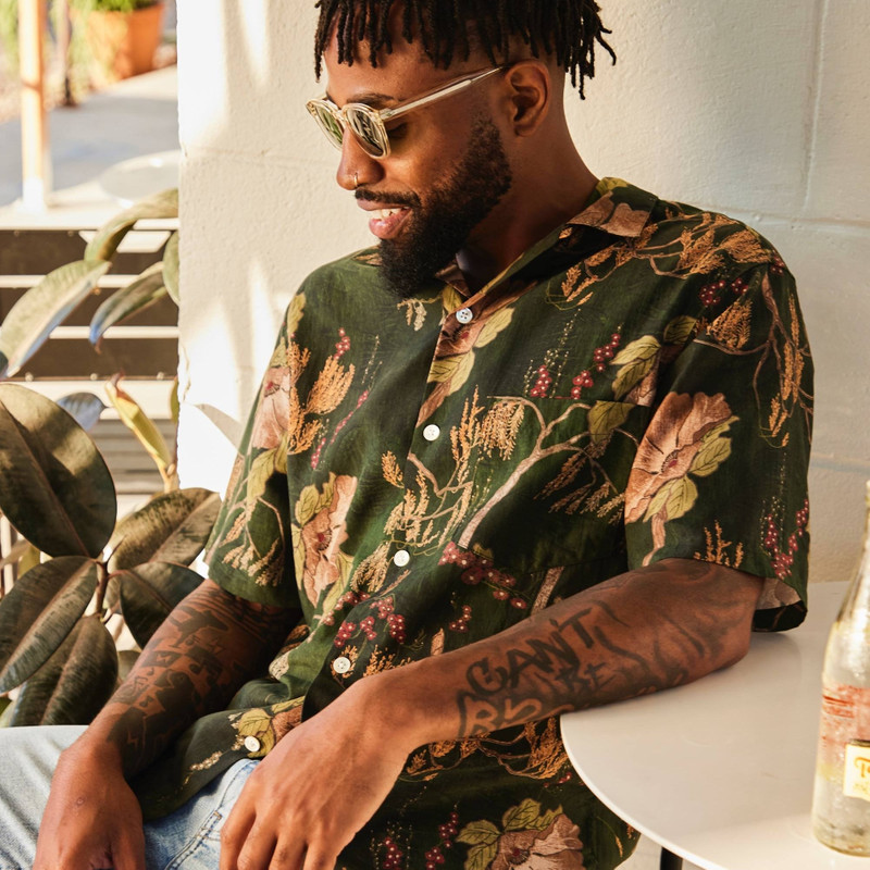 Ambar Camp Shirt - Green 3