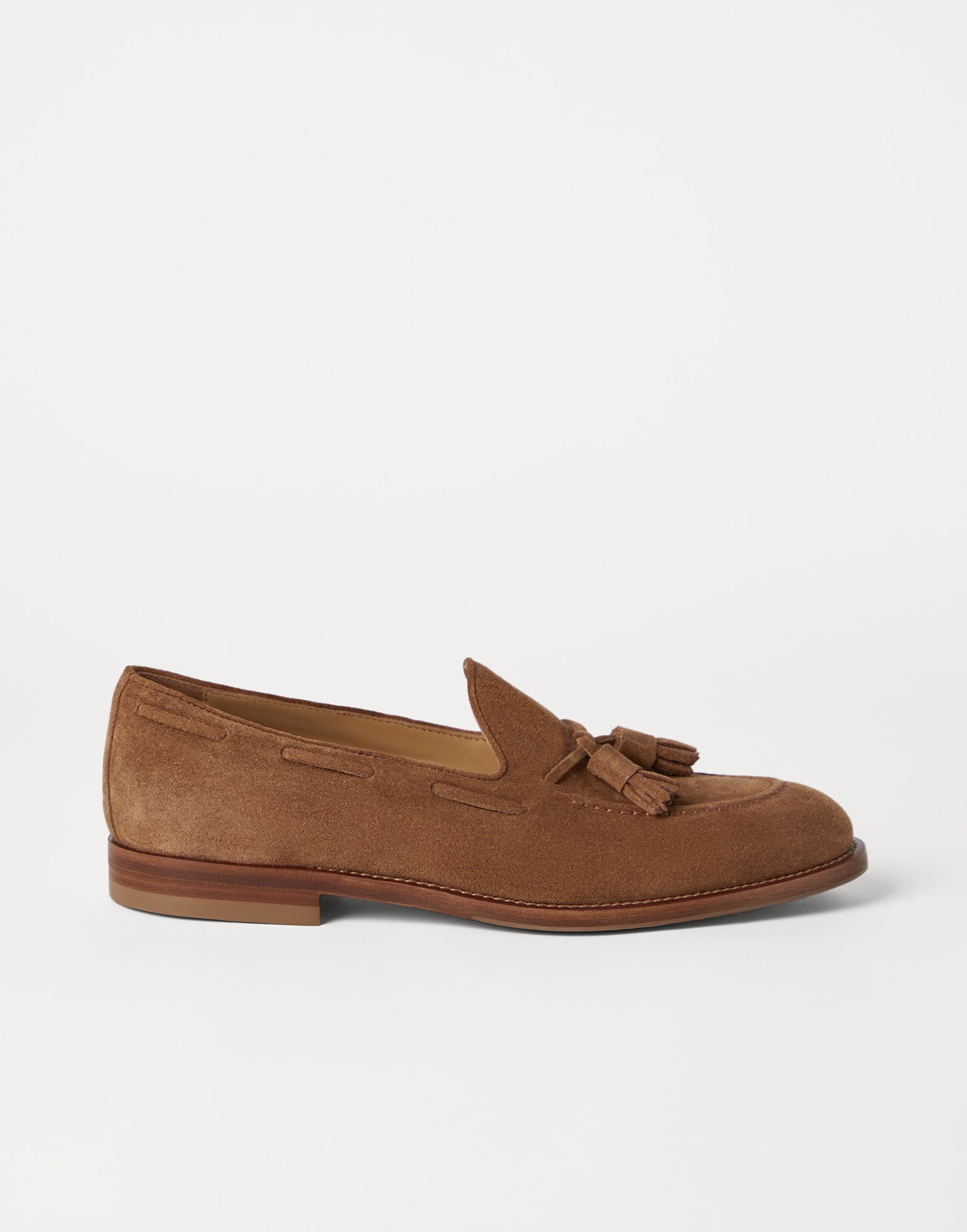 Brunello Cucinelli Suede loafers with tassels | REVERSIBLE