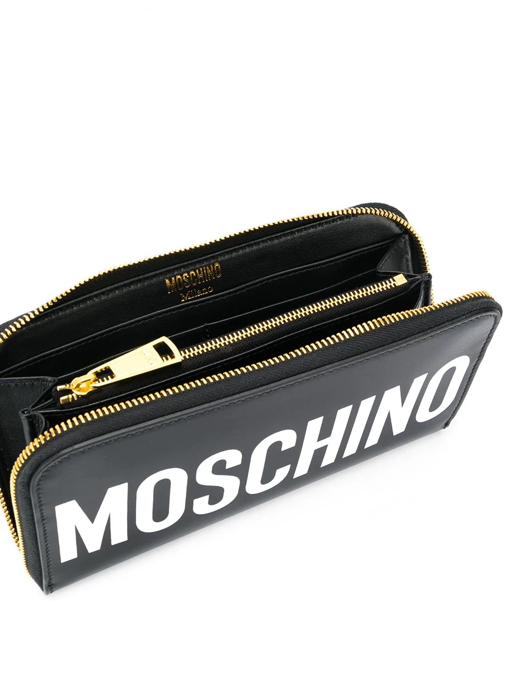 logo print zipped wallet - 3