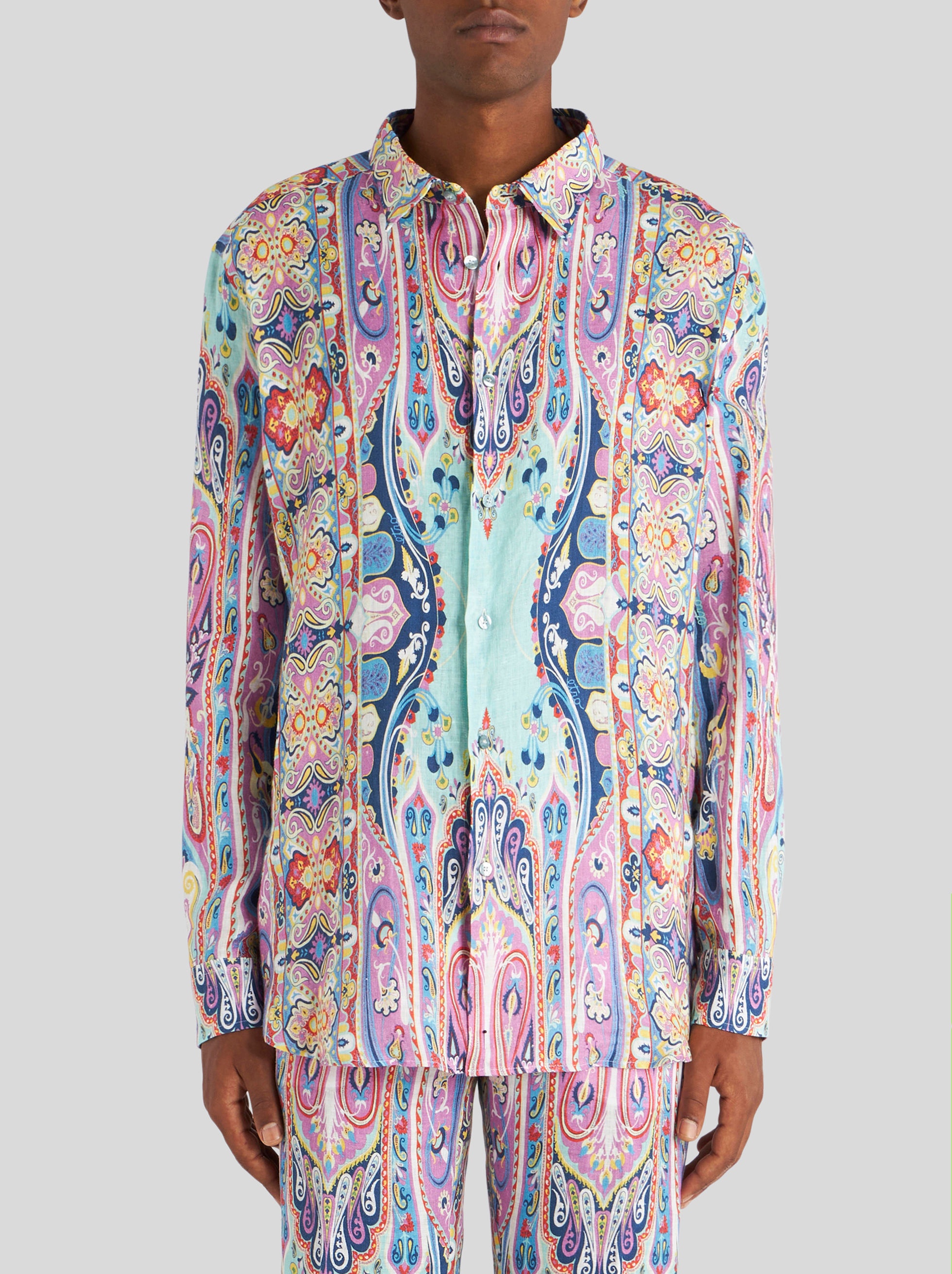 PAISLEY LINEN SHIRT - 2