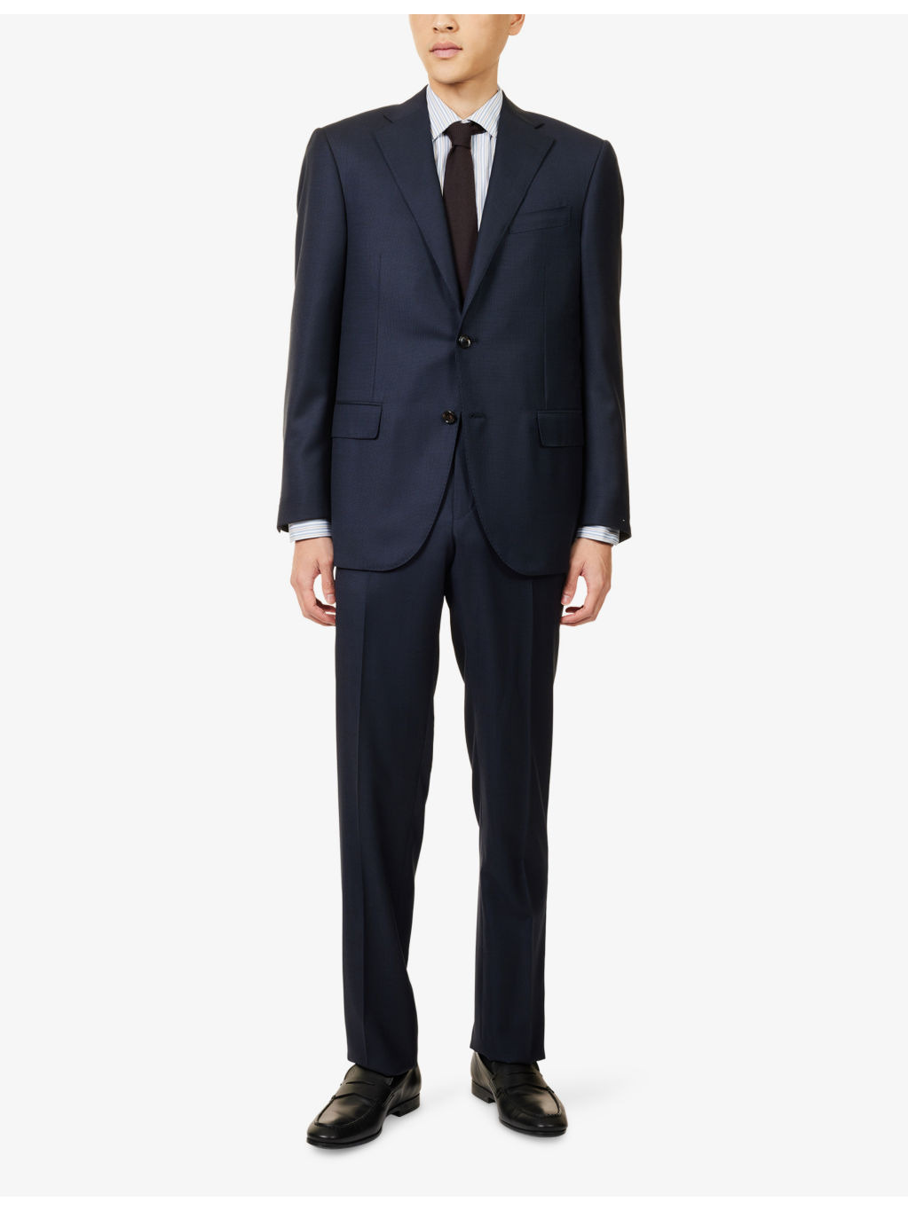 Notched-Collar Single-Breasted Wool Suit - 3