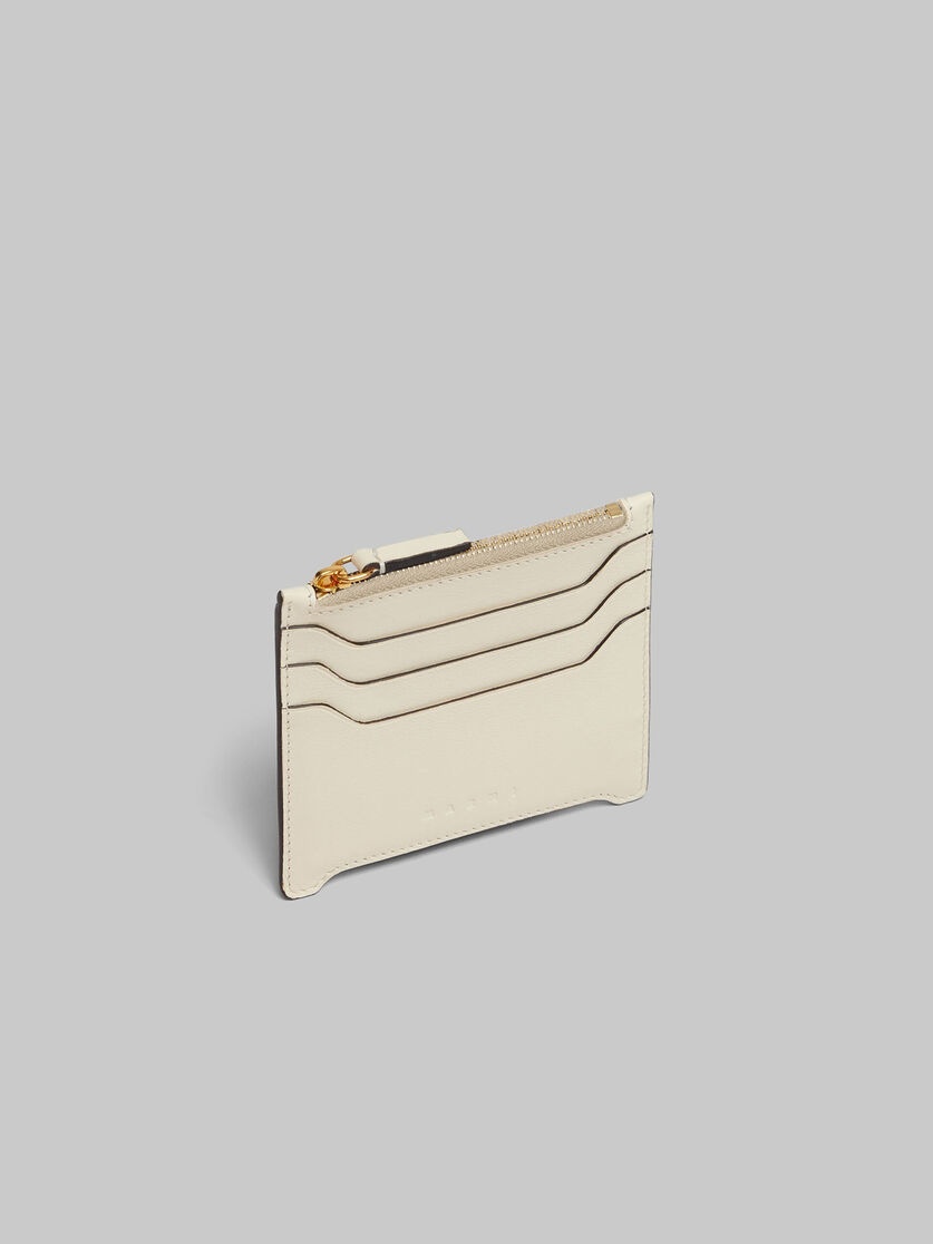 CREAM LEATHER TRUNKAROO CARD CASE - 2