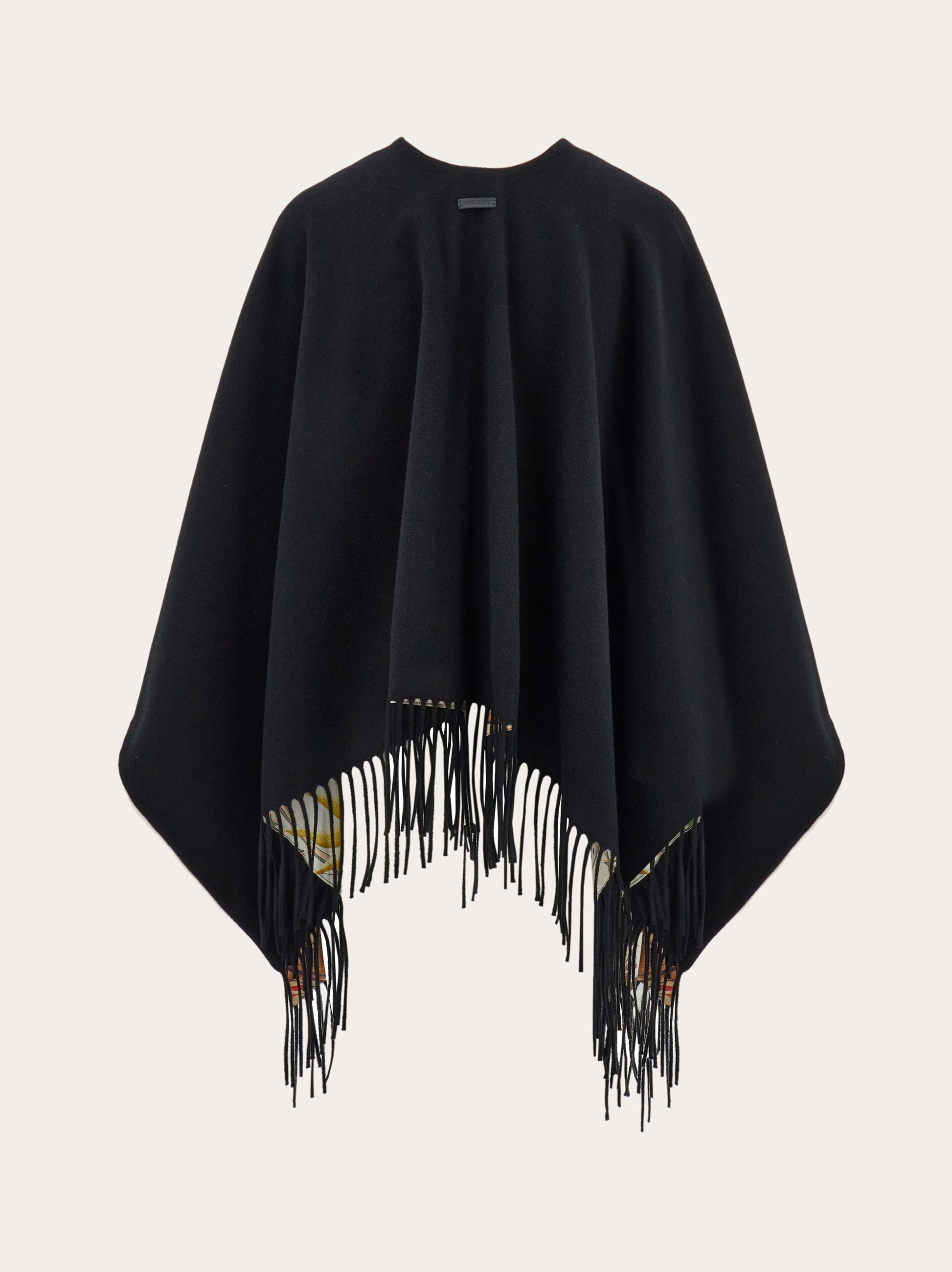 Day & Night print reversible cape - 3