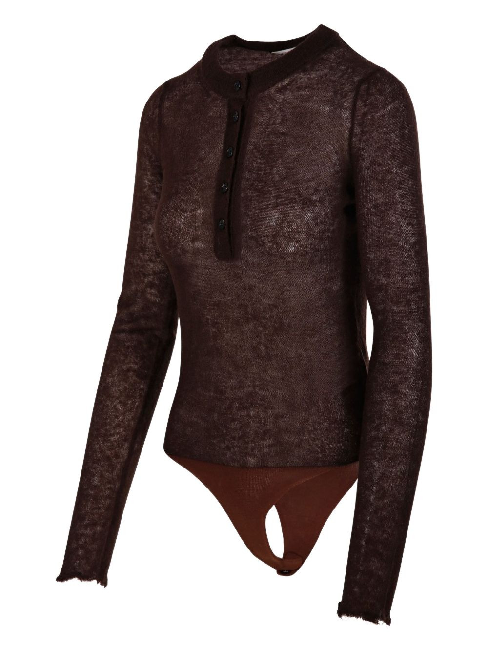 button-front long-sleeve bodysuit - 3