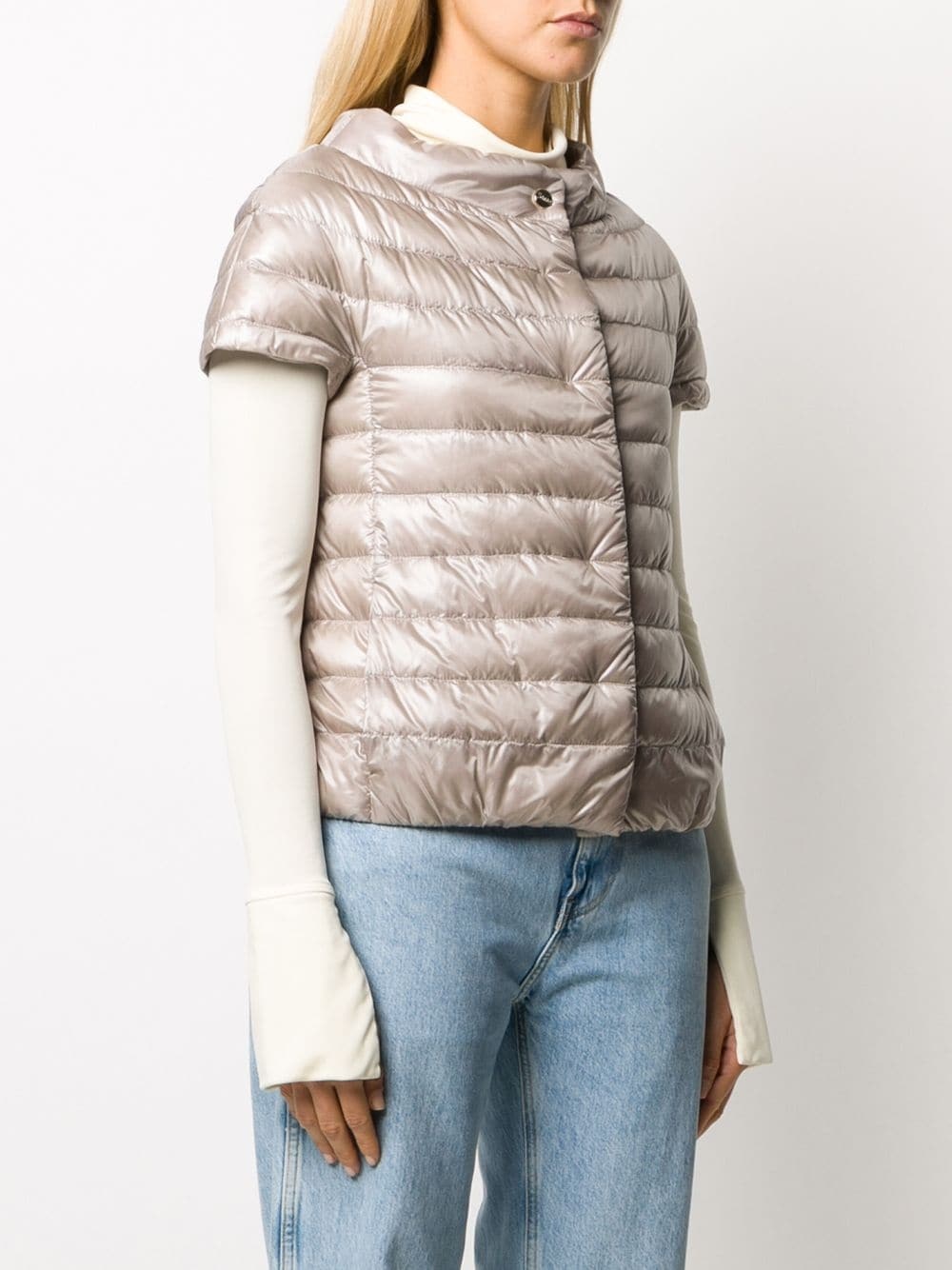 shortsleeved padded jacket - 3