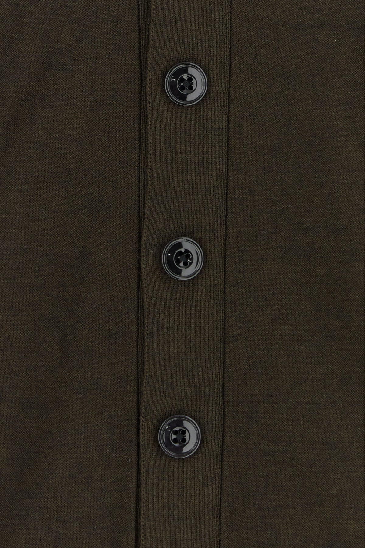 Dark brown acrylic blend cardigan - 3