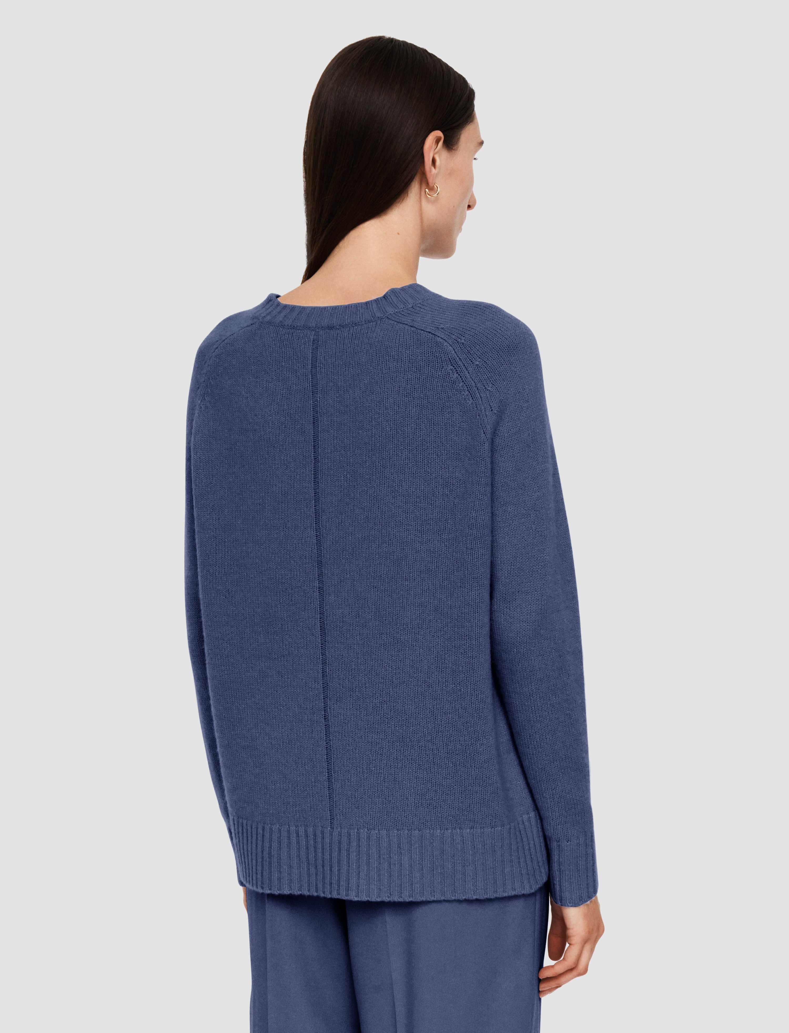 Open Cashmere Round Neck Jumper - 4