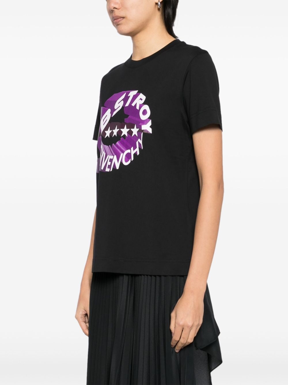 logo print T-shirt - 3