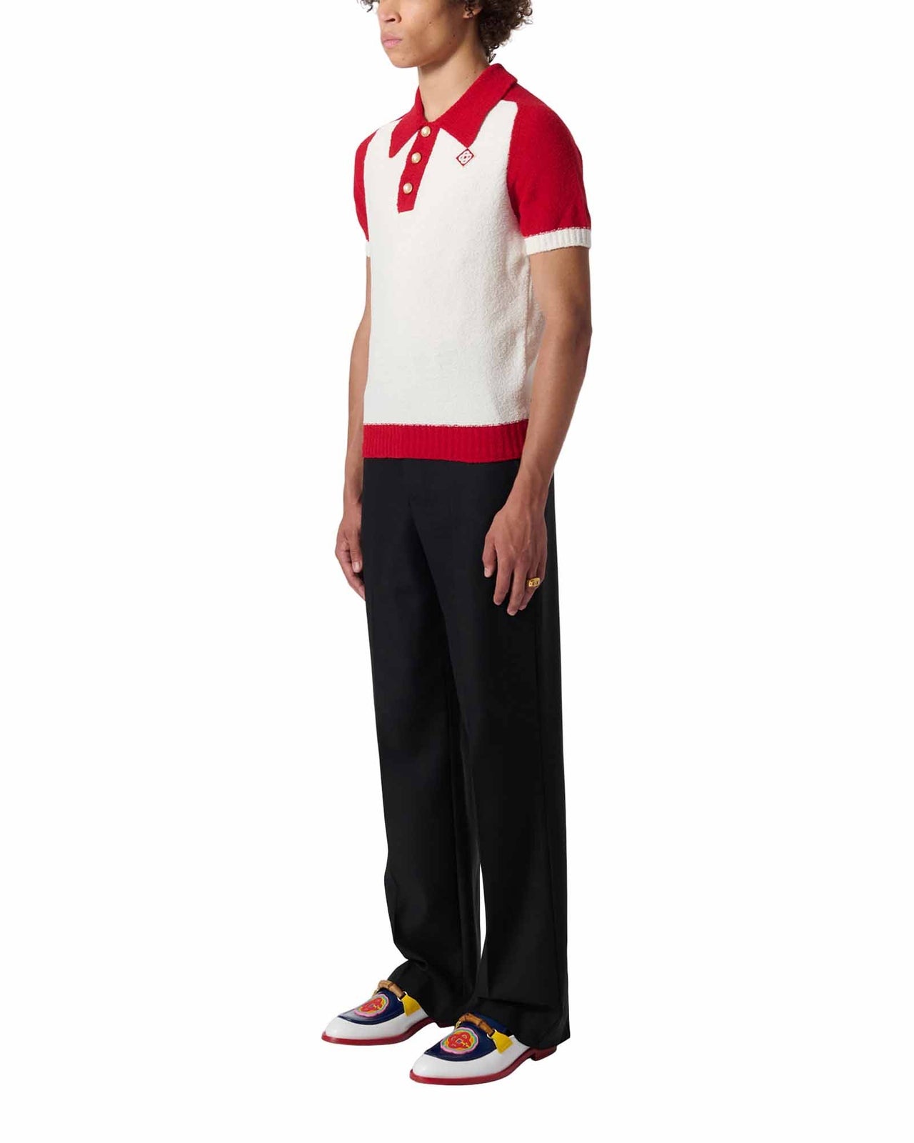 Boucle Raglan Polo Shirt | Casablanca Paris - 2