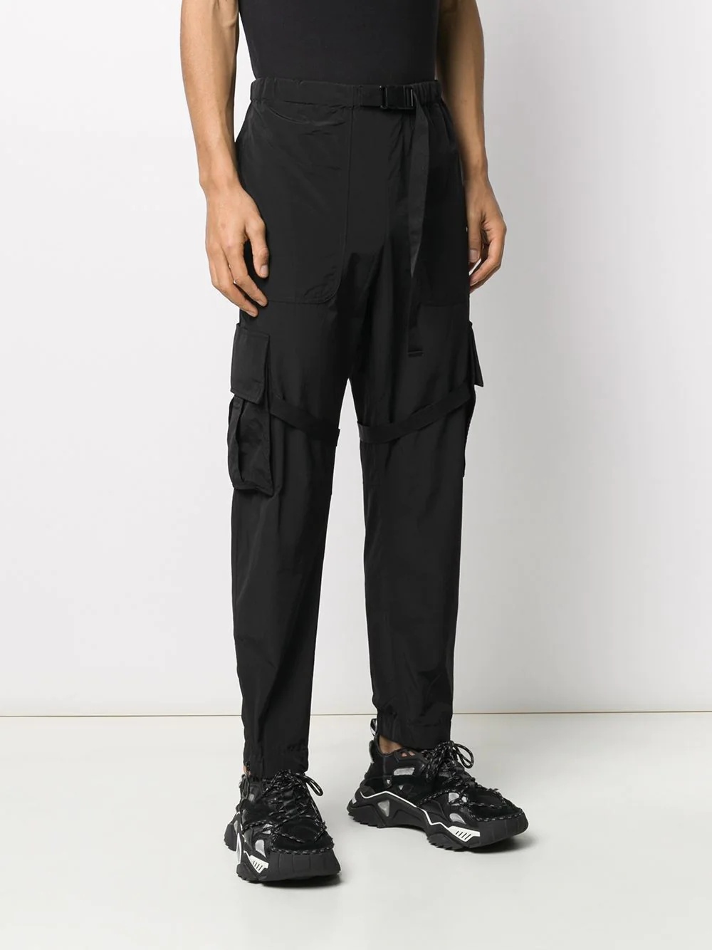 straight-leg cargo trousers - 3