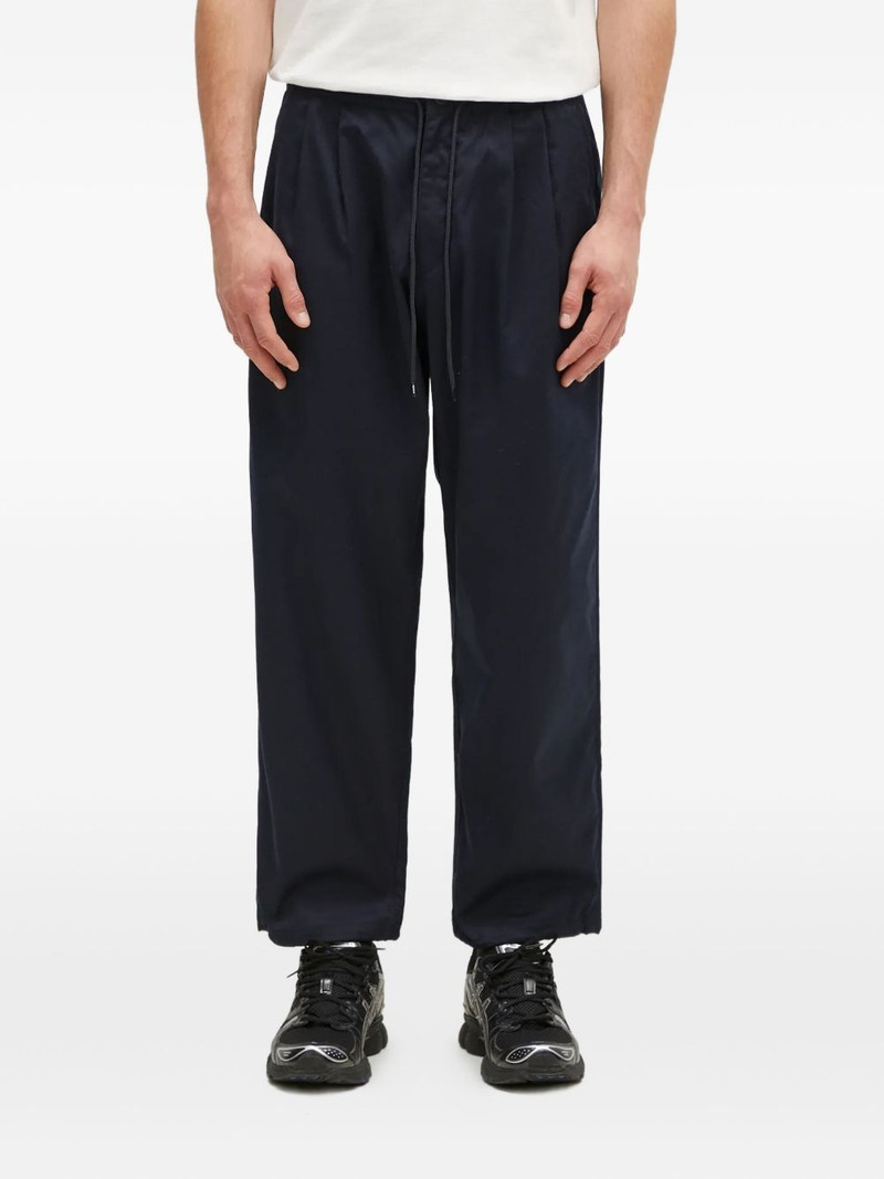 pleated drawstring trousers 1