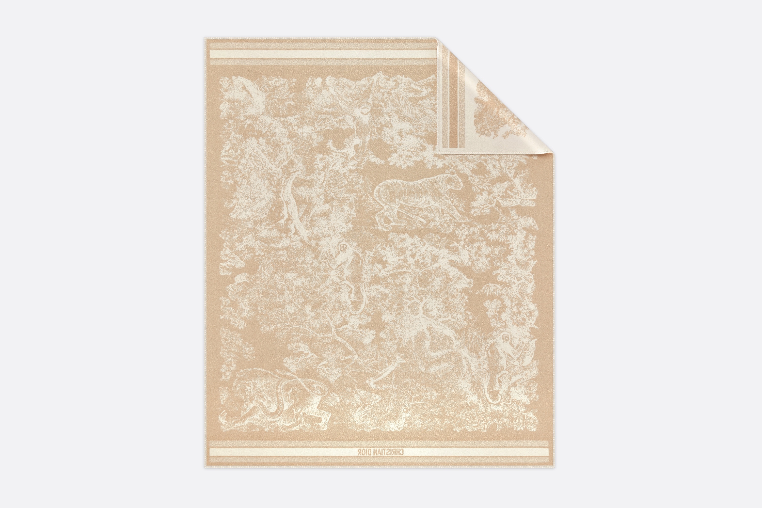 Dior Or Toile de Jouy Sauvage Blanket - 2