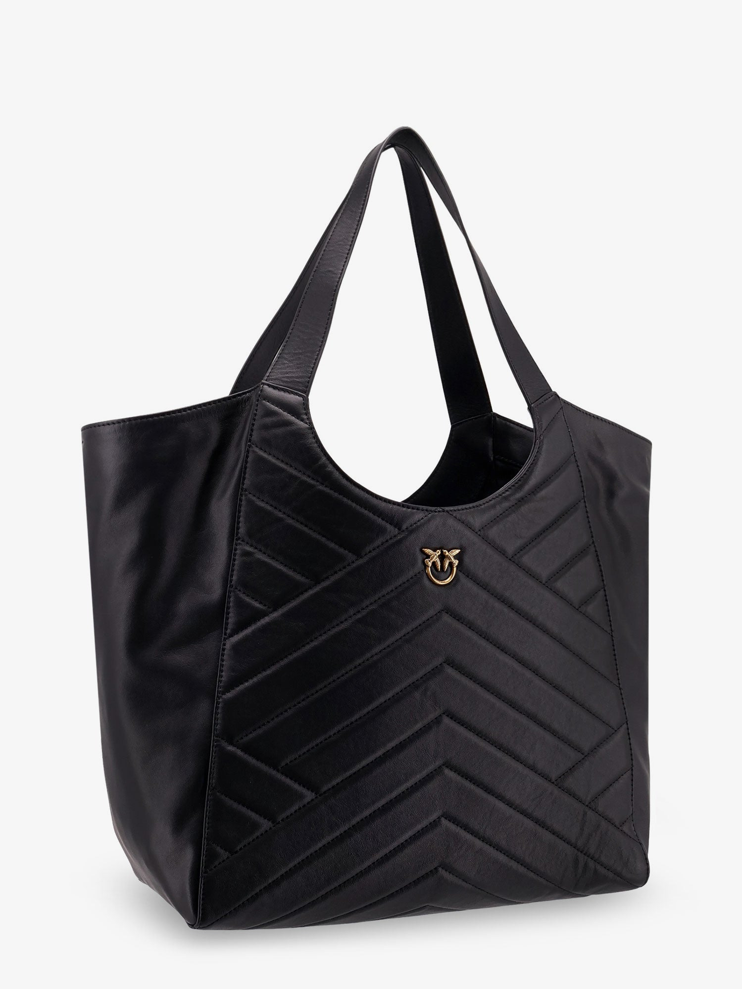 Pinko Quilted Leather Shoulder Bag - 3