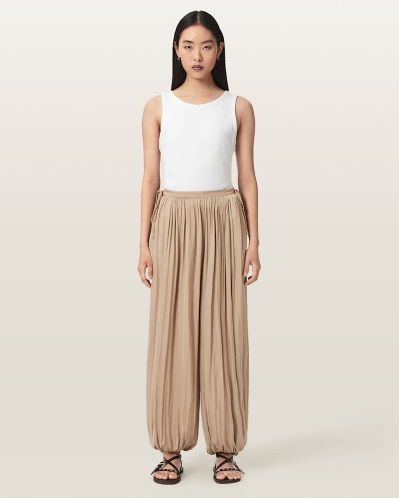 ALLSAINTS ESHE LOOSE FIT SATIN PANTS outlook