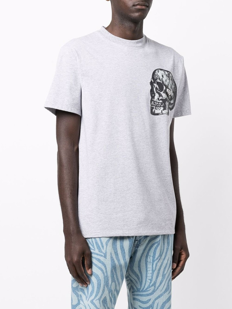 skull-print cotton-blend T-shirt 4