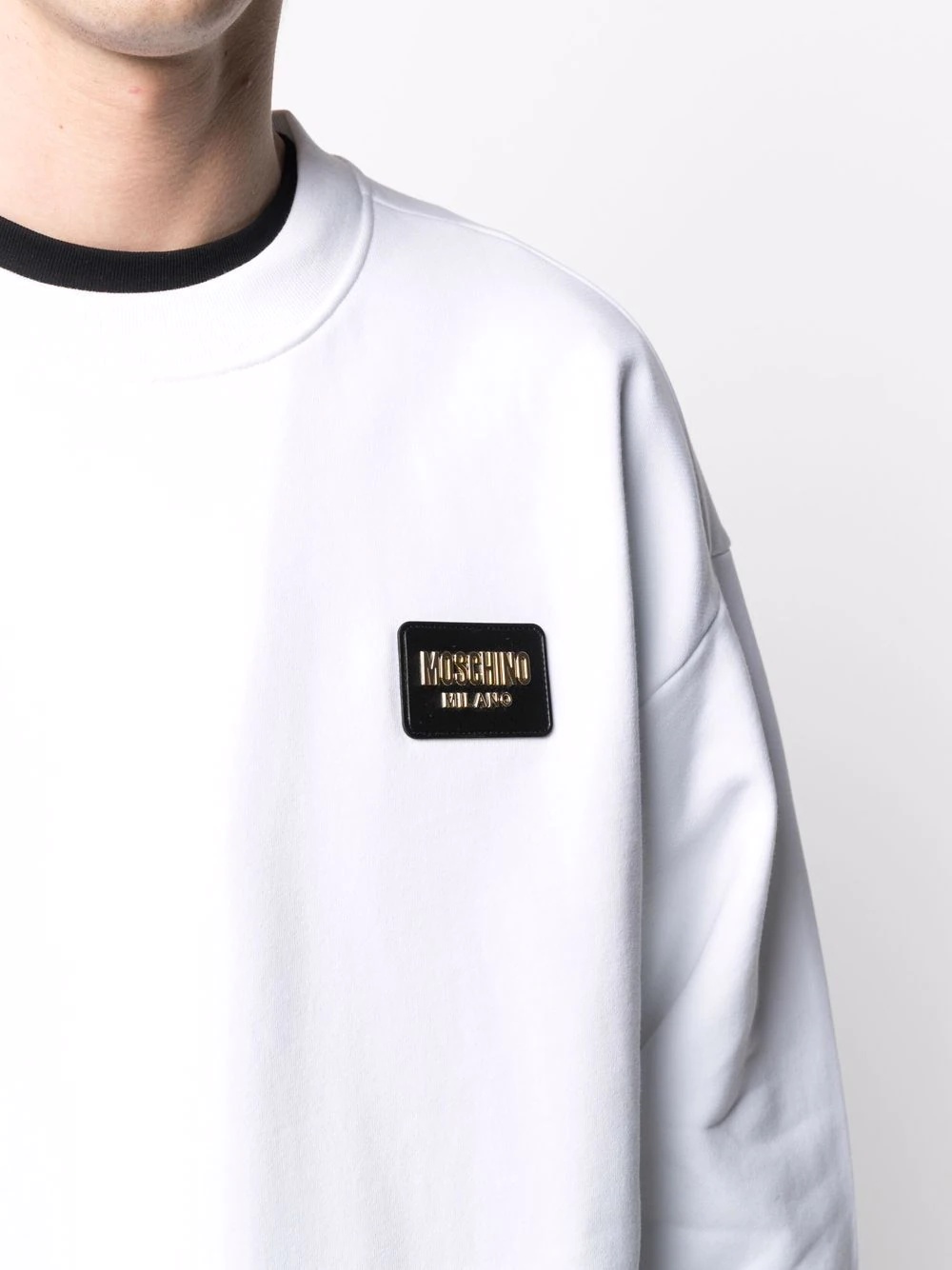 logo-plaque long-sleeve sweatshirt - 5