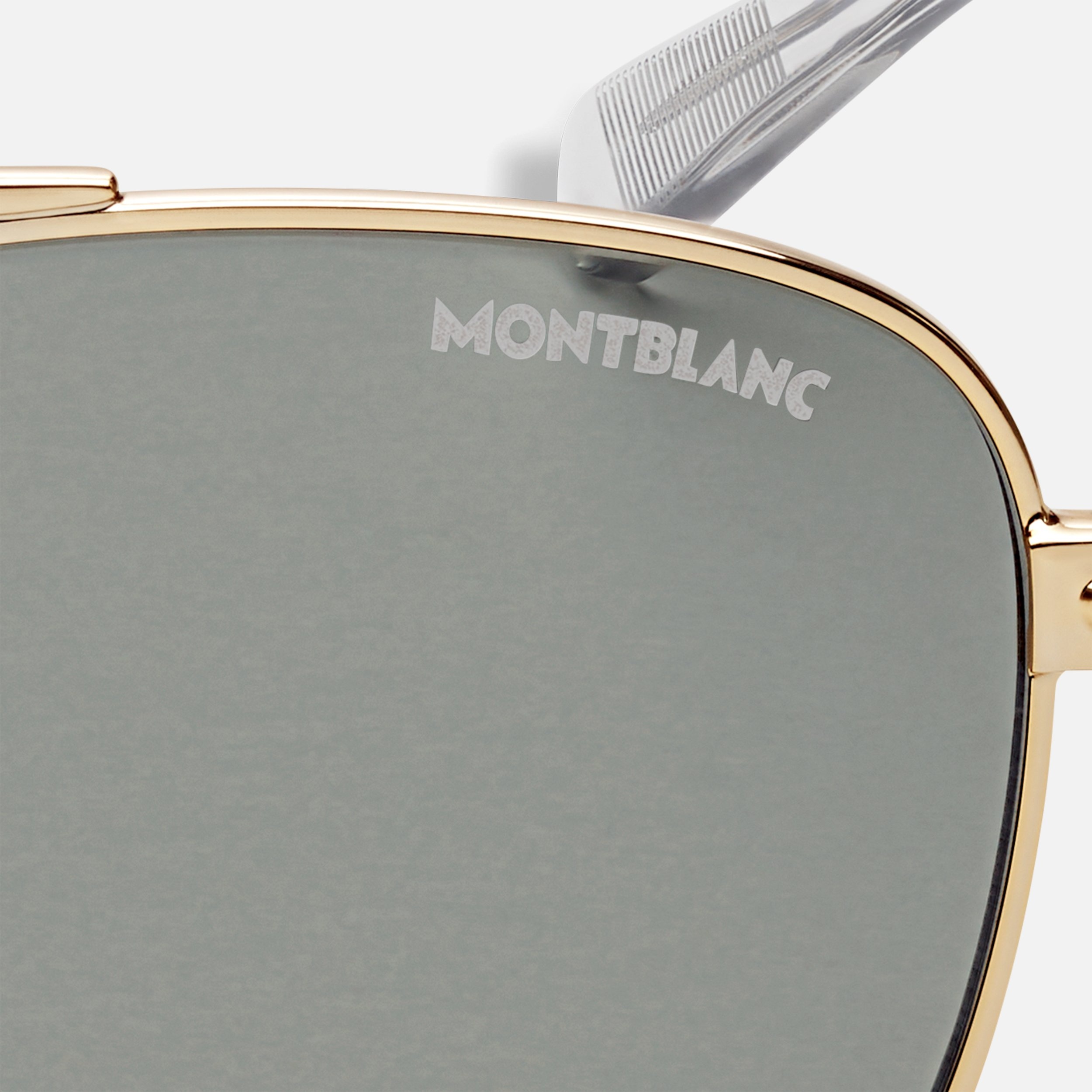 Squared Sunglasses with Gold Coloured Metal Frame - 3