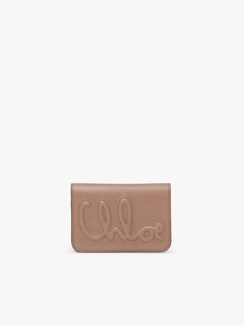 C CHLOÉ BIFOLD WALLET IN SHINY LEATHER 1