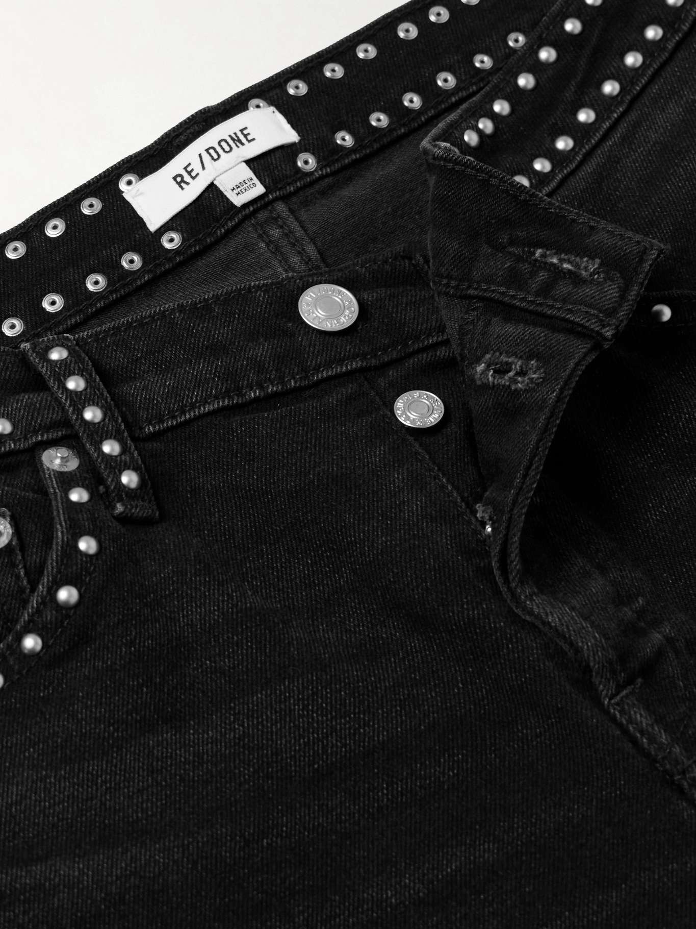 Studded high-rise flared jeans - 5